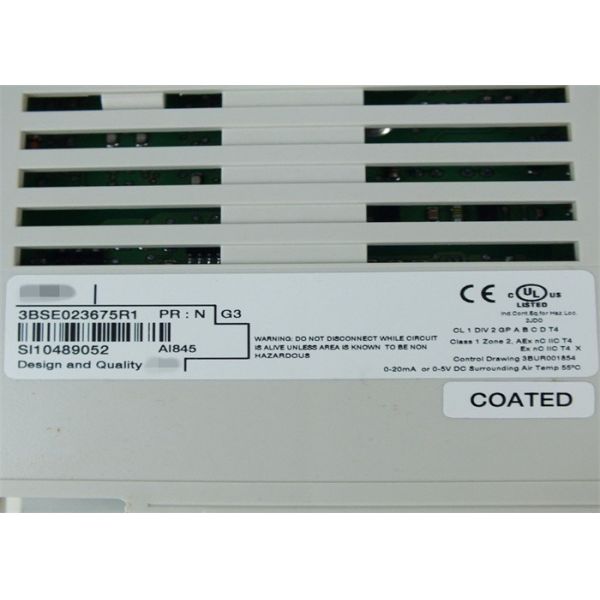 New ABB I O Module 3BSE023675R1 AI845 Analog Input. Redundant or Single 1x8ch.