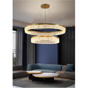 Led Gold Chandelier For Living Room Modern Creative Design Light Fixture Round
