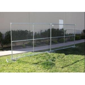 12ft Wide Temporary Fencing Panels , Steel 6ft Tall Chain Link Fence