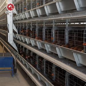 China Hen Egg Layer Battery H Type Chicken Cages System Completely Automatic Q235A 8tiers on sale