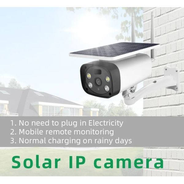 4G SIM Card 1080P HD Solar Panel Outdoor Monitoring CCTV IP Wifi Camera Smart