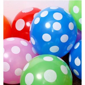 Cheap 12&quot; professional print latex palkdot balloons 2016 for sale