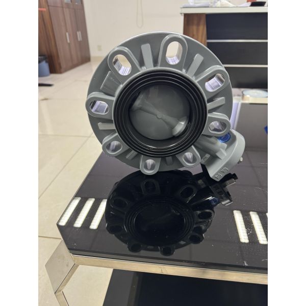 Soft Seal EPDM Electric Butterfly Valve Lug PVC Damper Lightweight Effective