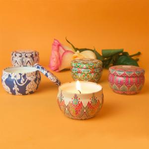 Tin Scented Soy Tea Light Candles Aromatherapy Type 15hours Burning