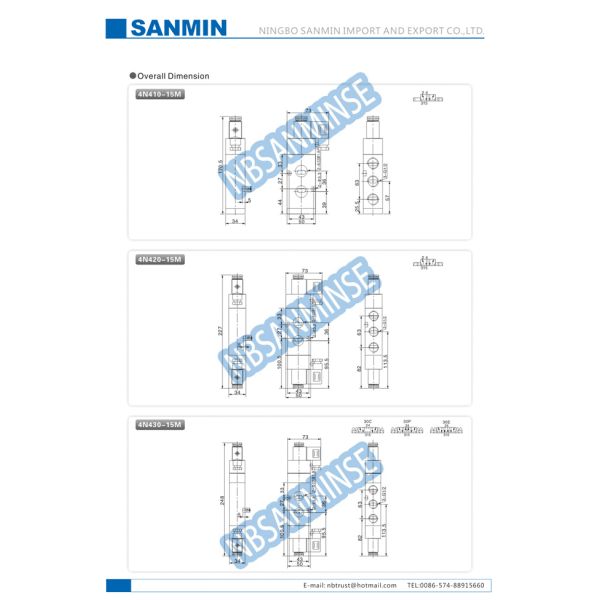 1 2 Inch Solenoid Valve , Electric Solenoid Air Valve F Class IP65 Wiring Form