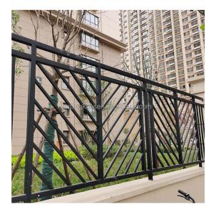 6ftx8ft Black Metal Garden Fences Prices With Galvanized Steel And Bolts Nuts