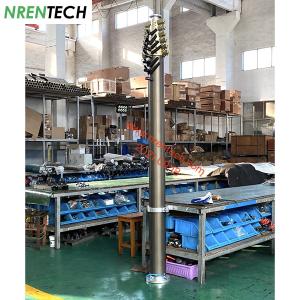 12m mobile telescopic mast 30kg payloads 2.55m closed height-pneumatic lifting