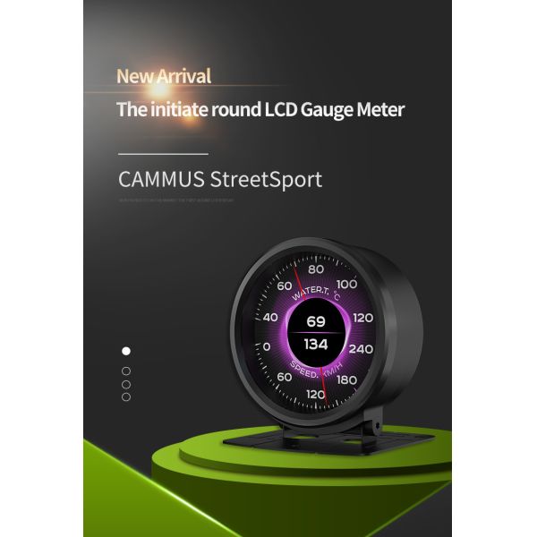 Oil Gasoline Voltage Car Gauge Meter OBD2 RPM Auto Gauge