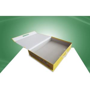 Stationery Custom Printed Corrugated Boxes With Plastic Hondle