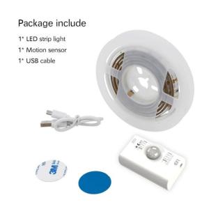 SMD2835 LED Strip Light with Motion Sensor 1m Length USB Rechargeable Day and