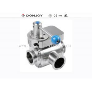 1.5 Inch Tri Clamp Ends Manual SS304 3 Way Butterfly Valves