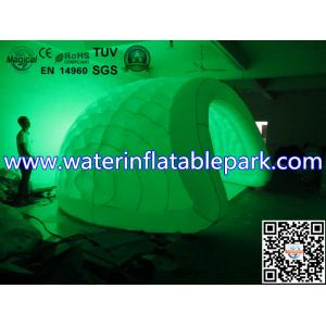 Lighting Inflatable Luna Tent For Party , Light Dome Tent Inflatable Igloo