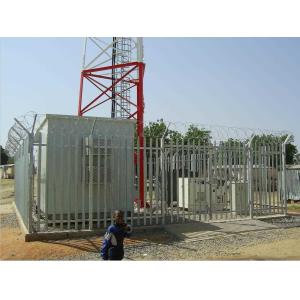 CE No Climb Commercial Security Fence , 2700mm Galvanized Palisade Fencing
