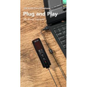 20Hz-20KHz Handheld Condenser Microphone With Sound Card 85dB SNR