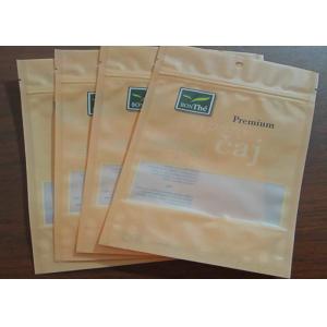 Custom Color Matt Zipper Lock Bags Gravure Printing 3 Side Seal With Circular