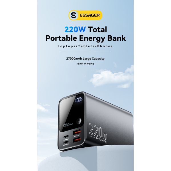 ESSAGER F3002 Series Large Capacity Power Bank 27000mah For Phone