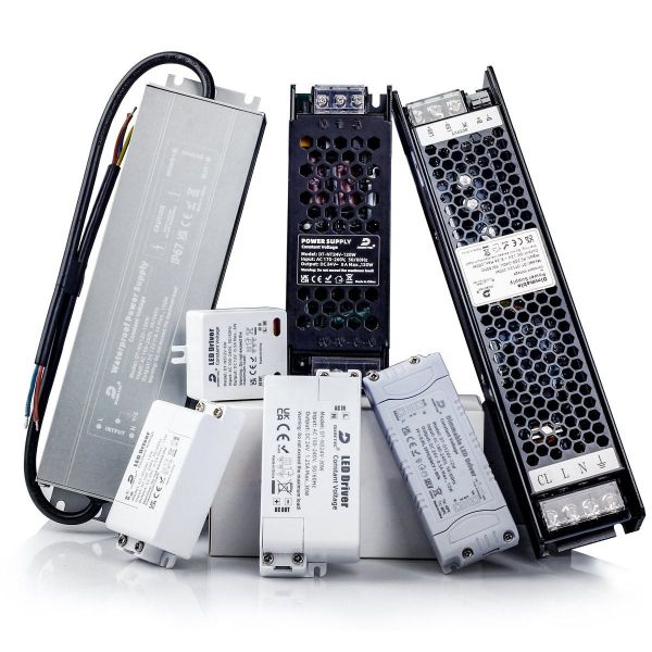 Outdoor Lighting Transformer 100W LED Strip Power Supply Driver 12V 24V Low