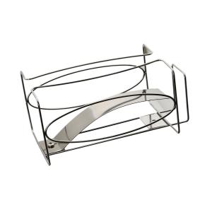 2 Hooks SS304 Rubber Glove Box Holder With Spring Tongue