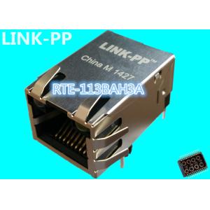 RTF-113BAH3A | LPJ1022BHNL RJ45 1x1 Tab up w/ Transformer 10/100 Base-T w/ LED