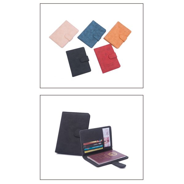 ANTI-THEFT NEW TRAVEL MULTI-FUNCTIONAL PASSPORT TICKET DOCUMENT PROTECTION CASE RFID BUCKLE CARD BAG