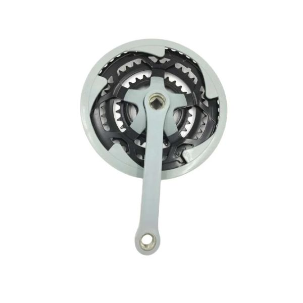 Hot sale Gary color mountain bicycle chain wheel and crank. 3 speed Mountain