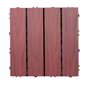 Customized Wood Deck Tiles Impact Resistant Outdoor Interlocking Wood Tiles