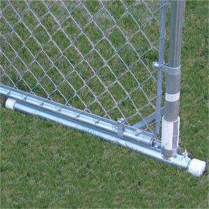 Residential Safety Galvanized Chain Link Fence Gate Single Arm With Barbed Wire