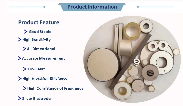 PZT Material Ultrasonic Ceramic Piezo Elements Piezo Ceramic Disc