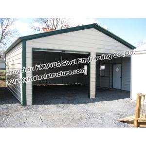 China Metal Garage Pre-engineered Building Steel Structure , Fabrication on sale