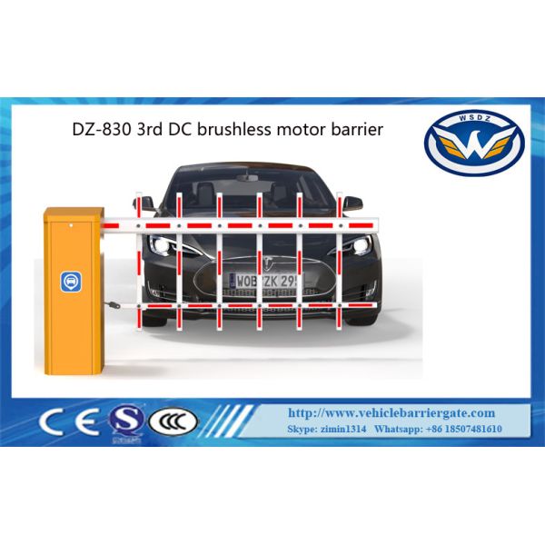 Quality Heavy Duty Automatic Boom Barrier RS485 24VDC Brushless Motor With Two Fence Boom wholesale