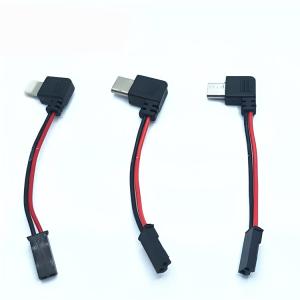 90 Degree Right Angle USB 8 Pin Micro Type C to JST SYP Connector Cable for