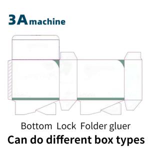 350mm Max. Workable Width Mini Box Folder Gluing Machine with Bottom Lock and