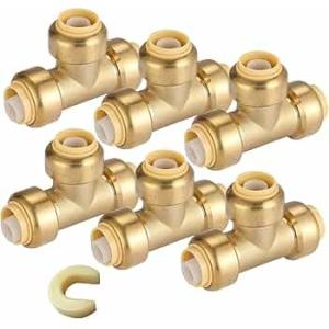 Cheap ISO Brass and PEX Tubing Compatible Pex Push in Fittings for Easy Installation for sale