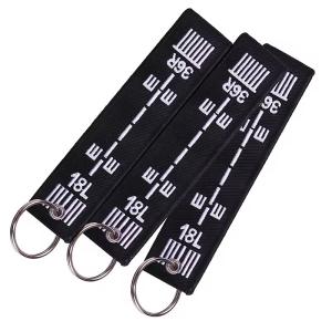 Custom Cheap Embroidery Fabric Customized Cheap Fabric Keychain