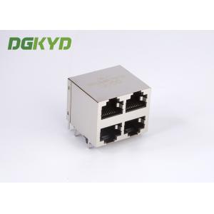 KRJ-5921S8P8C2X2NL Shielded Ethernet Rj45 Jack Stack Mj Assy 8pos 2x2 Cat5