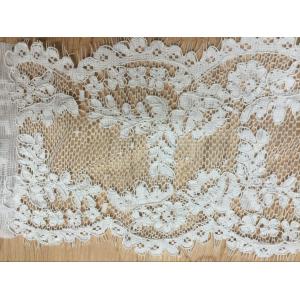 Jacquard Lace border for Wedding dress  Cord lace edge in Ivory Color