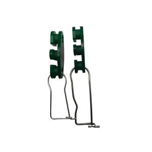 400 PCS XS-A10 S-Type Stainless Steel Cable Clamps for UV Resistant Nylon Drop