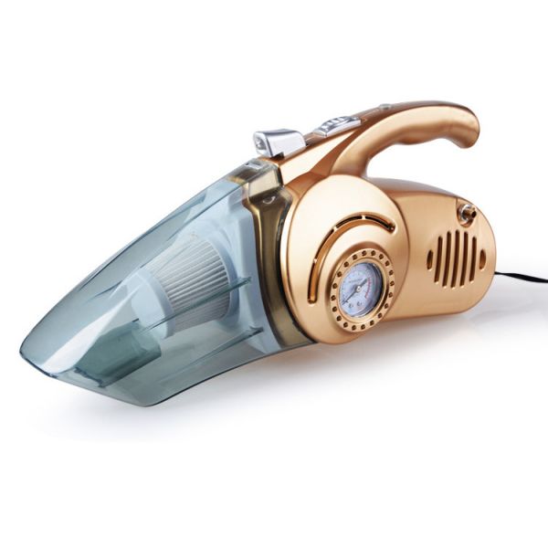 Multifunction Automotive Vacuum Cleaner With Inflator Tire Pressure Gauge