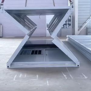 Security Folding Container House Galvanized Steel Frame For Easy Transportation