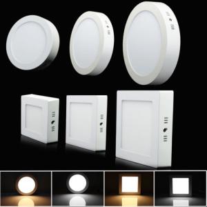 6W AC85~265V Round Warm with LED Surface Panel Wall Ceiling Down Lights Mount