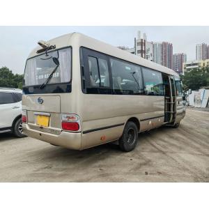 2nd Hand Mini Bus 15 Seats External Swinging Door Champagne Color 7 Meters Ankai