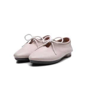 S266 New simple and versatile pointed toe leather shoes handmade lace-up women's shoes manufacturers