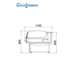 Cold Storage Meat Showcase Chiller