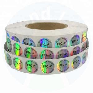 QR Code Metal Holographic Sticker Printing Customized Thickness