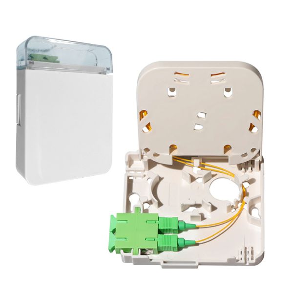 Quality FTTH 1 Port Fiber Optic Terminal Box Mini SC Type For Wall Socket Panel wholesale