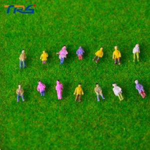 1/200 scale ABS plastic model painted figures for architecture train layout