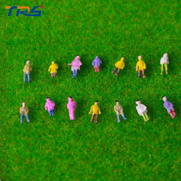 1/200 scale ABS plastic model painted figures for architecture train layout