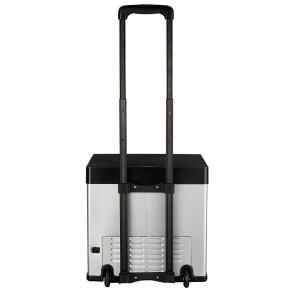 28L Portable Car Cooler Fridge With Trolley Handle And Anti - Vibration Design