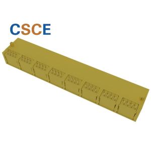 1 * 8 Multiple Port RJ45 Modular Jack Connector For Ethernet Thru - Hole R/A