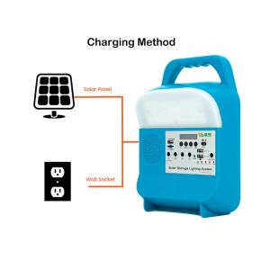 IP55 Easy Solar Power Lighting System Mini Portable With Lithium Battery